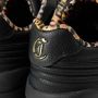 Just Cavalli Leopard Print Leren Sneakers Black Dames - Thumbnail 4