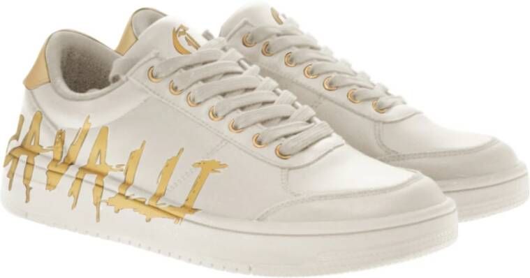 Just Cavalli Logo-Printed Lace-Up Sneakers