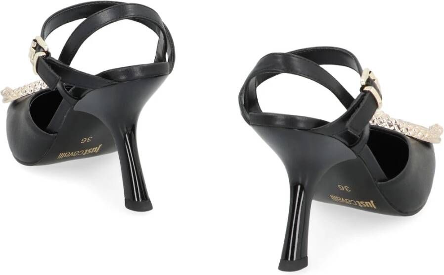 Just Cavalli Puntige neus hoge hak sandalen met enkelband