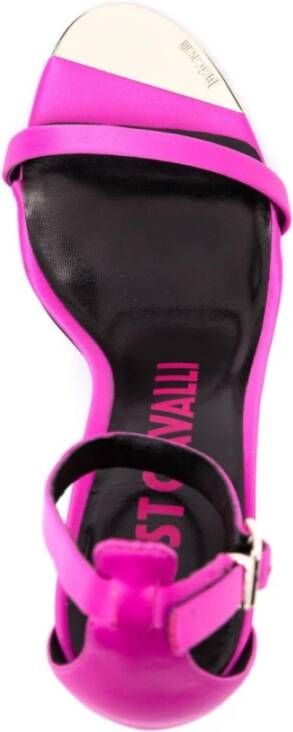 Just Cavalli Roze Hak Sandalen Pink Dames