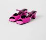 Just Cavalli Satijnen Sandaal met Metalen Details Pink Dames - Thumbnail 2