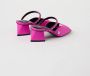 Just Cavalli Satijnen Sandaal met Metalen Details Pink Dames - Thumbnail 3