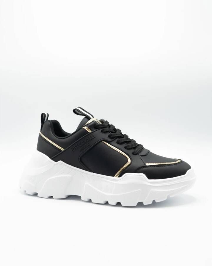 Just Cavalli Scarpa Sneakers Stijlvol en Trendy Black Dames