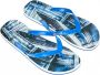Just Cavalli Logo Mannen Flip-Flops Beachwear Schoenen Blue Heren - Thumbnail 9