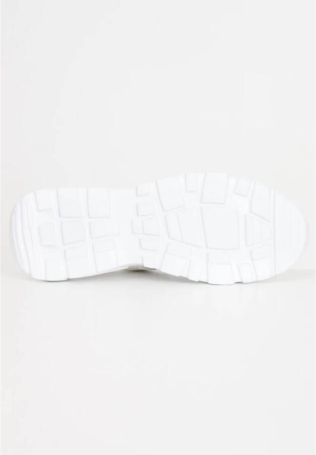 Just Cavalli Wit leren logo sneakers White Heren