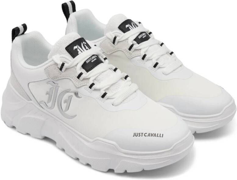 Just Cavalli Witte lage sneakers
