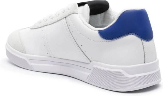 Just Cavalli Witte Leren Sneakers White Heren