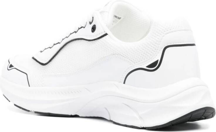 Just Cavalli Witte Sneakers met Grove Rubberen Zool