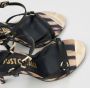 Just Cavalli Zebra Print Sandalen met Gouden Details - Thumbnail 2
