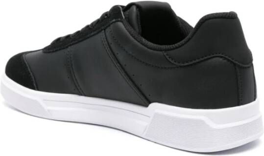 Just Cavalli Zwarte Leren Sneakers Black Heren