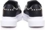 Just Cavalli Zwarte Leren Sneakers met Zijtassen Black Dames - Thumbnail 3