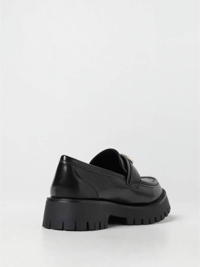 Just Cavalli Zwarte Loafers met Versiering en Chunky Zool