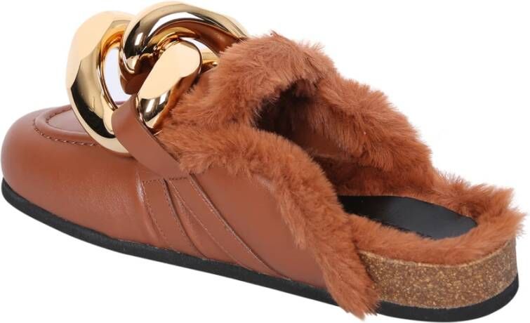 JW Anderson Bruine Sandalen met Kettingdetail
