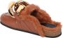 JW Anderson Bruine Casual Loafers met synthetische bont Brown Dames - Thumbnail 4