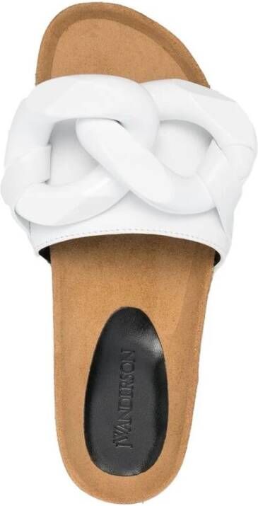 JW Anderson Chain-Link leren slippers