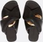 JW Anderson Gouden Chain Link Platte Sandalen Black Dames - Thumbnail 3