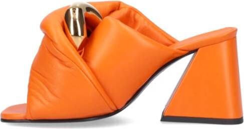 JW Anderson Oranje Chain Twist Sandalen Oranje Dames