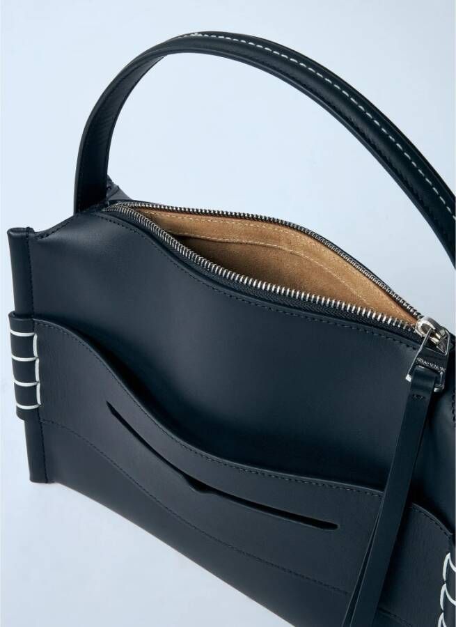 JW Anderson Italiaanse leren Loafer tas Topstitching