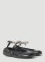 JW Anderson Leren ballerina schoenen met kettingdetail Zwart Dames - Thumbnail 2