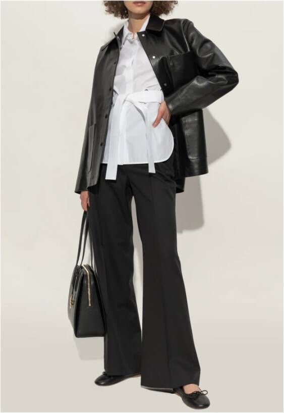 JW Anderson Leren balletflats Black Dames