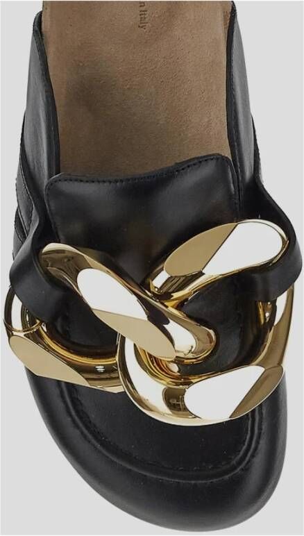 JW Anderson Leren Chain Loafer Schoenen Black Dames