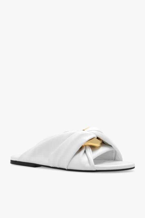 JW Anderson Leren slippers Wit Dames