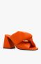 JW Anderson Twisted Heel Chain Sandalen Orange Dames - Thumbnail 10