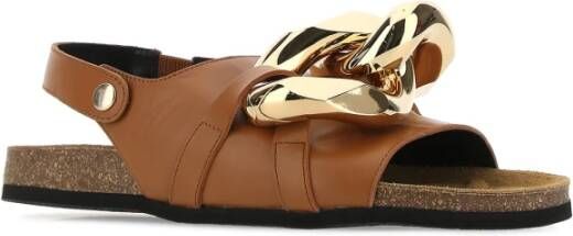 JW Anderson Platte Sandalen Bruin Dames