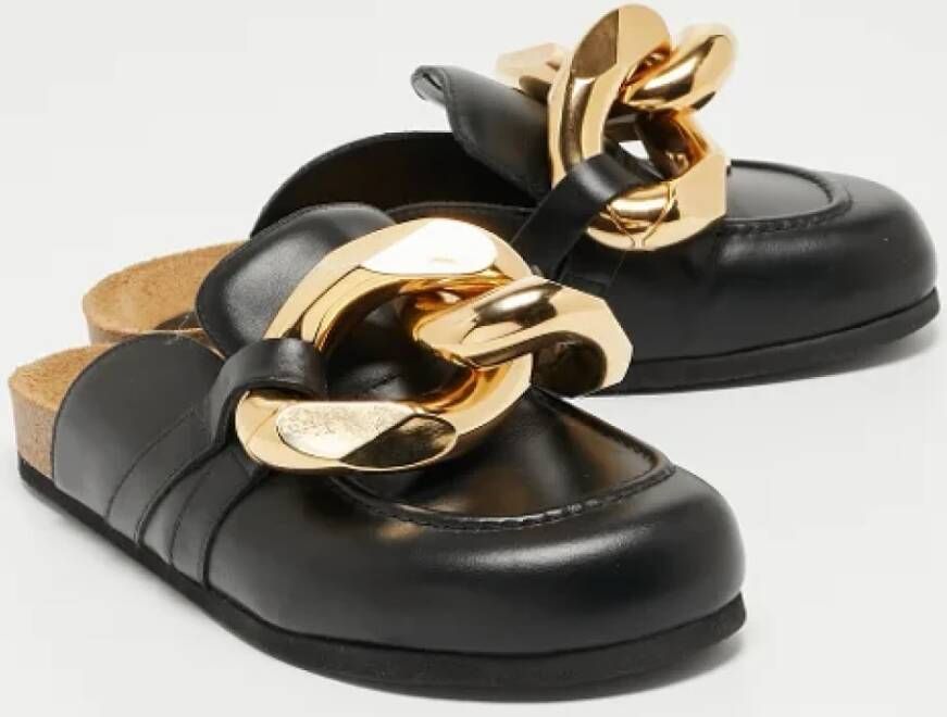JW Anderson Pre-owned Leather flats Black Dames
