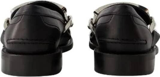 JW Anderson Pre-owned Leather flats Black Dames