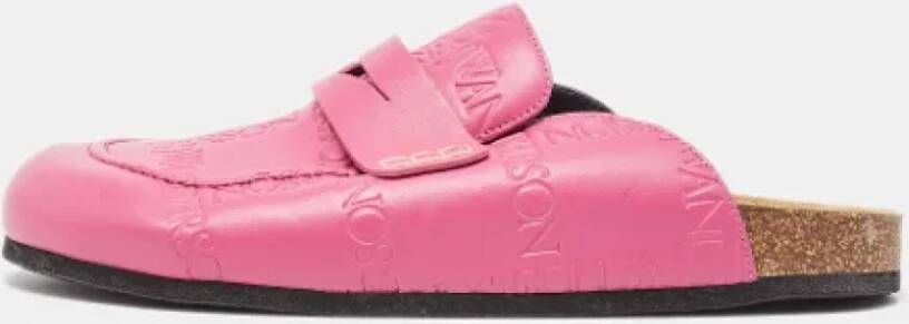 JW Anderson Pre-owned Leather flats Pink Heren