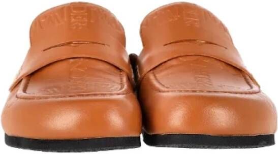 JW Anderson Pre-owned Leather mules Brown Dames
