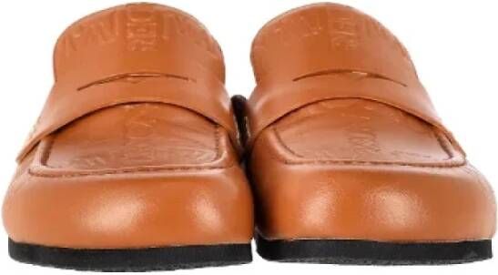 JW Anderson Pre-owned Leather mules Brown Dames