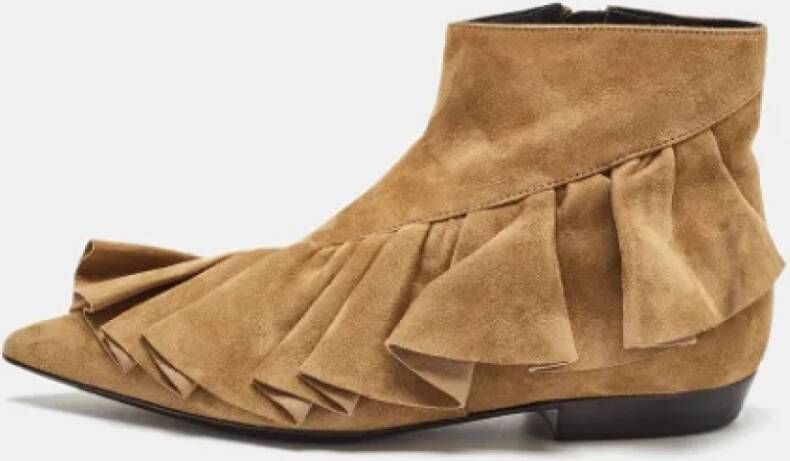 JW Anderson Pre-owned Suede boots Brown Dames