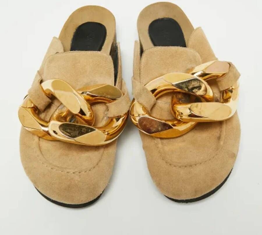 JW Anderson Pre-owned Suede sandals Beige Dames