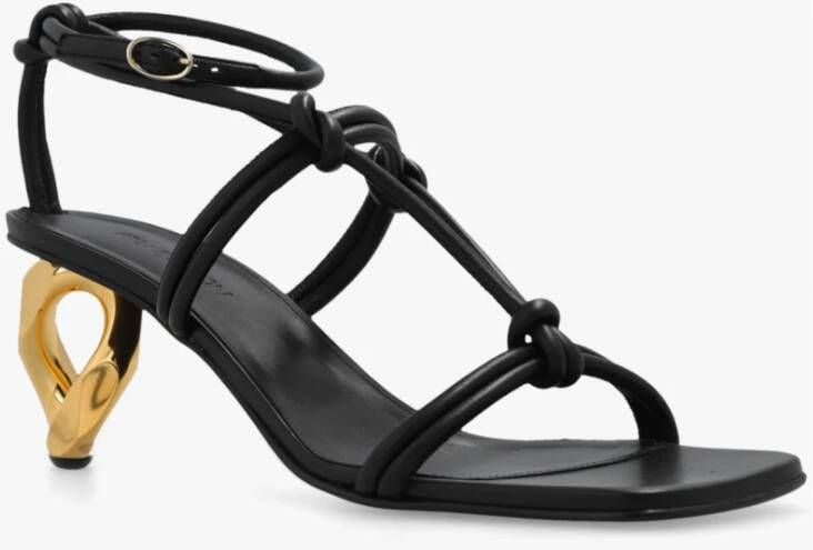 JW Anderson Hoge hak sandalen met decoratieve knopen Zwart Dames