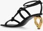 JW Anderson Hoge hak sandalen met decoratieve knopen Zwart Dames - Thumbnail 5