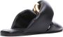 JW Anderson Zwarte platte sandalen met kettingdetail Zwart Dames - Thumbnail 2