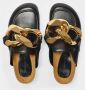 J.W.Anderson Sandalen JW ANDERSON Schwarze Ledermules mit goldfarbener S in zwart - Thumbnail 3