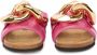 JW Anderson Roze Leren Platte Sandalen voor Dames Pink Dames - Thumbnail 3