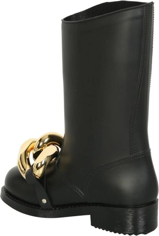JW Anderson Zwarte Enkellaarsjes met Kettingdetail
