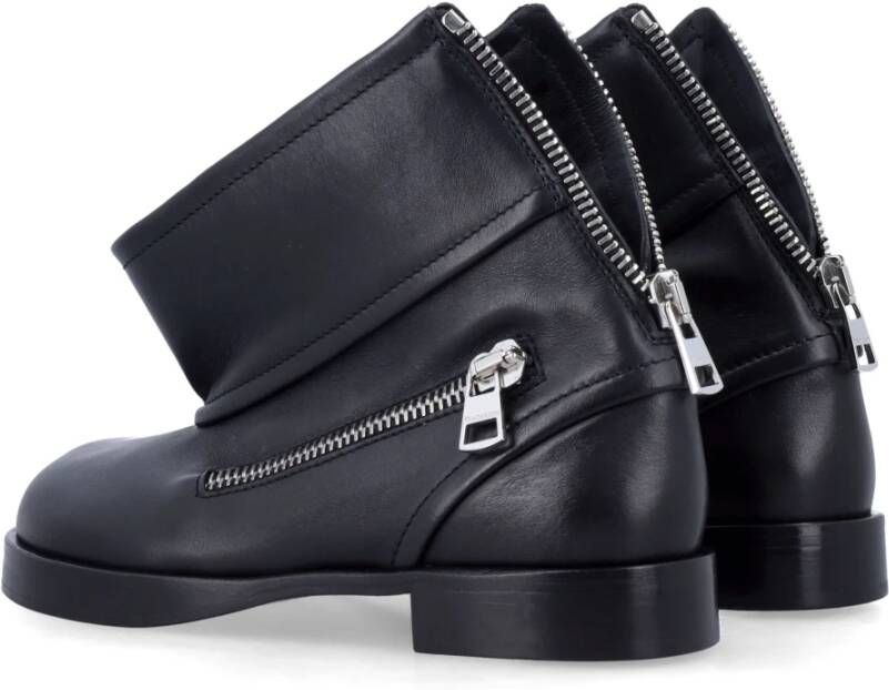 JW Anderson Zwarte Gesloten Biker Enkellaarzen