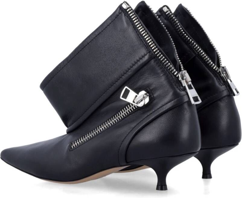 JW Anderson Zwarte Gesloten Biker Enkellaarzen