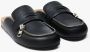 JW Anderson Zwarte leren biker loafer muilezels - Thumbnail 2