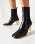 JW Anderson Leren Chain Heel Boot Black Dames - Thumbnail 2
