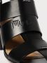 JW Anderson Zwarte Leren Hakken Sandalen - Thumbnail 2