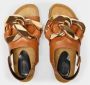 JW Anderson Zwarte Leren Ketting Sandalen Brown Dames - Thumbnail 3