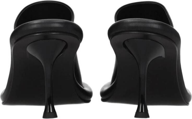 JW Anderson Zwarte Leren Open Teen Sandalen