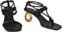 JW Anderson Hoge hak sandalen met decoratieve knopen Zwart Dames - Thumbnail 7