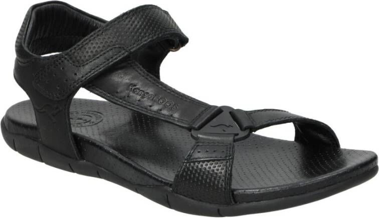 Kangaroos Flat Sandals Zwart Heren